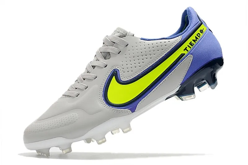 Nike Tiempo Legend 9 Elite FG Recharge Pack - Grey Fog/Volt/Sapphire/Blue