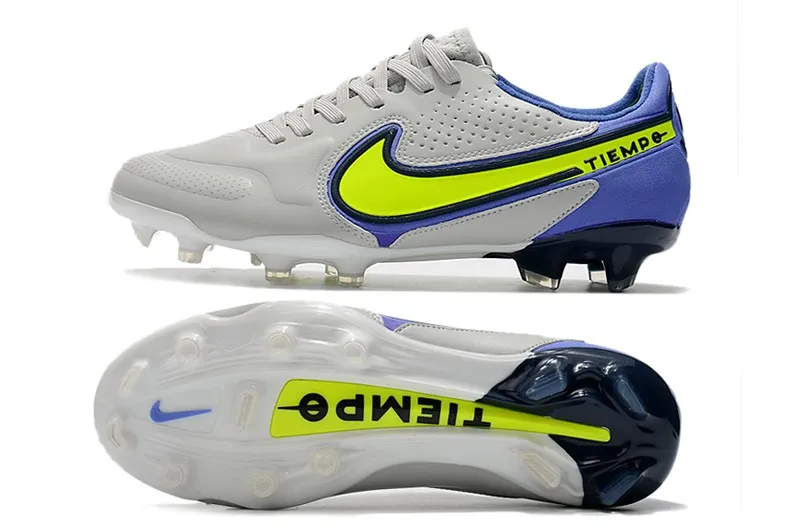 Nike Tiempo Legend 9 Elite FG Recharge Pack - Grey Fog/Volt/Sapphire/Blue