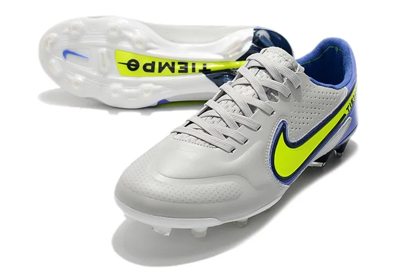 Nike Tiempo Legend 9 Elite FG Recharge Pack - Grey Fog/Volt/Sapphire/Blue