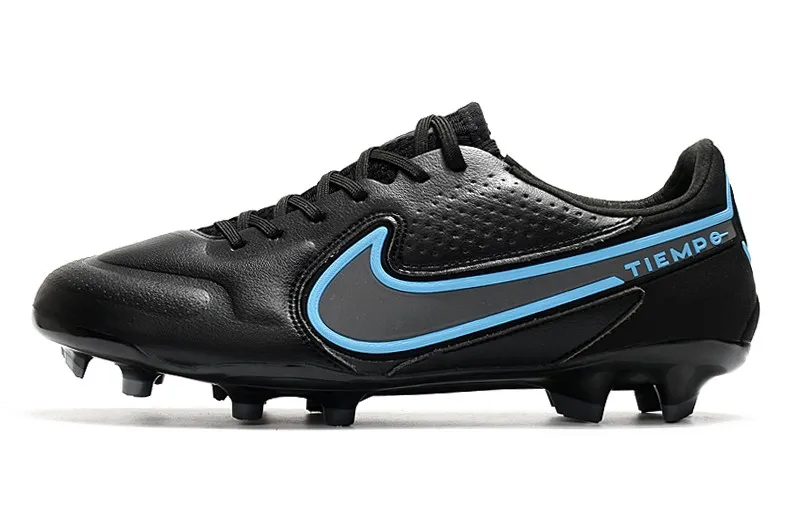 Nike Tiempo Legend 9 Elite FG Renew Pack - Black/University Blue