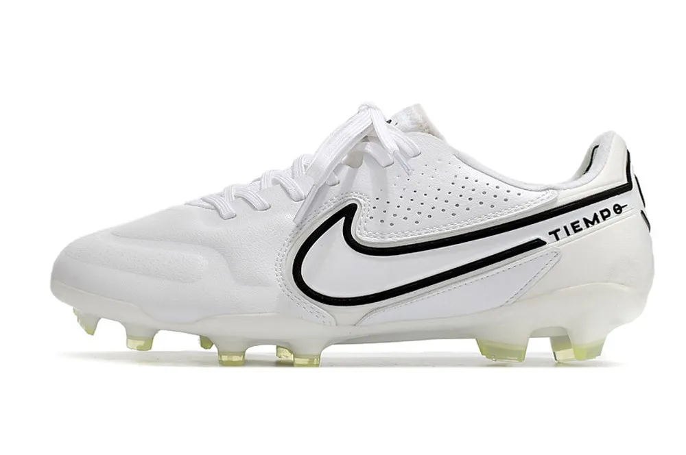 Nike Tiempo Legend 9 Elite FG - White/Black Blue/Volt