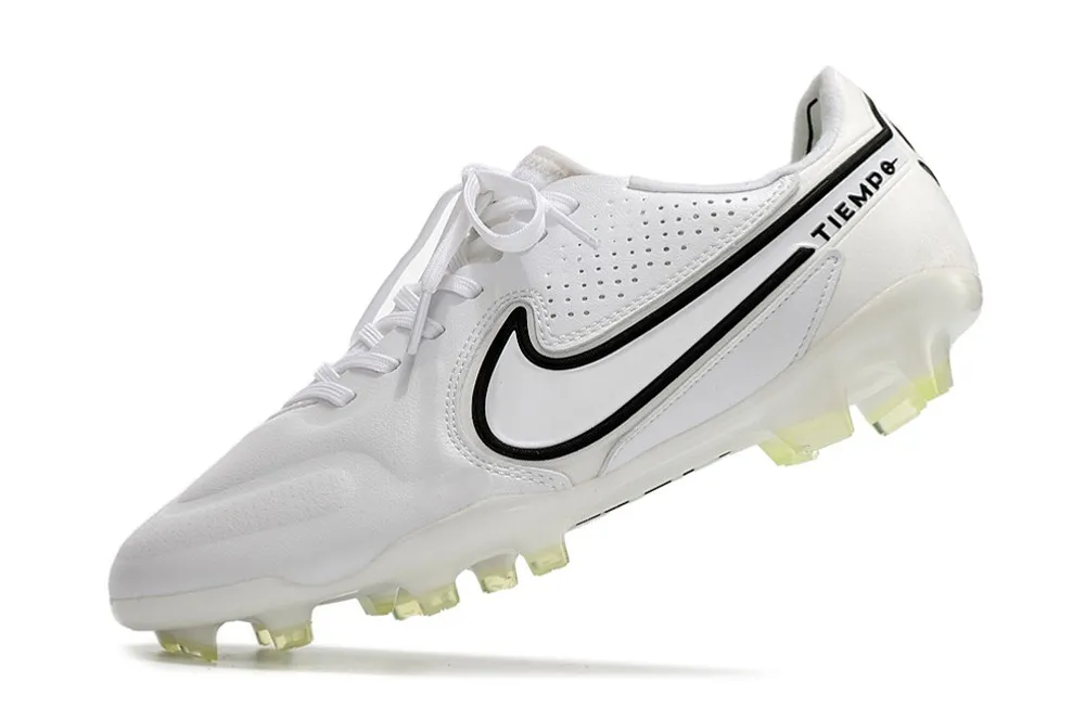 Nike Tiempo Legend 9 Elite FG - White/Black Blue/Volt