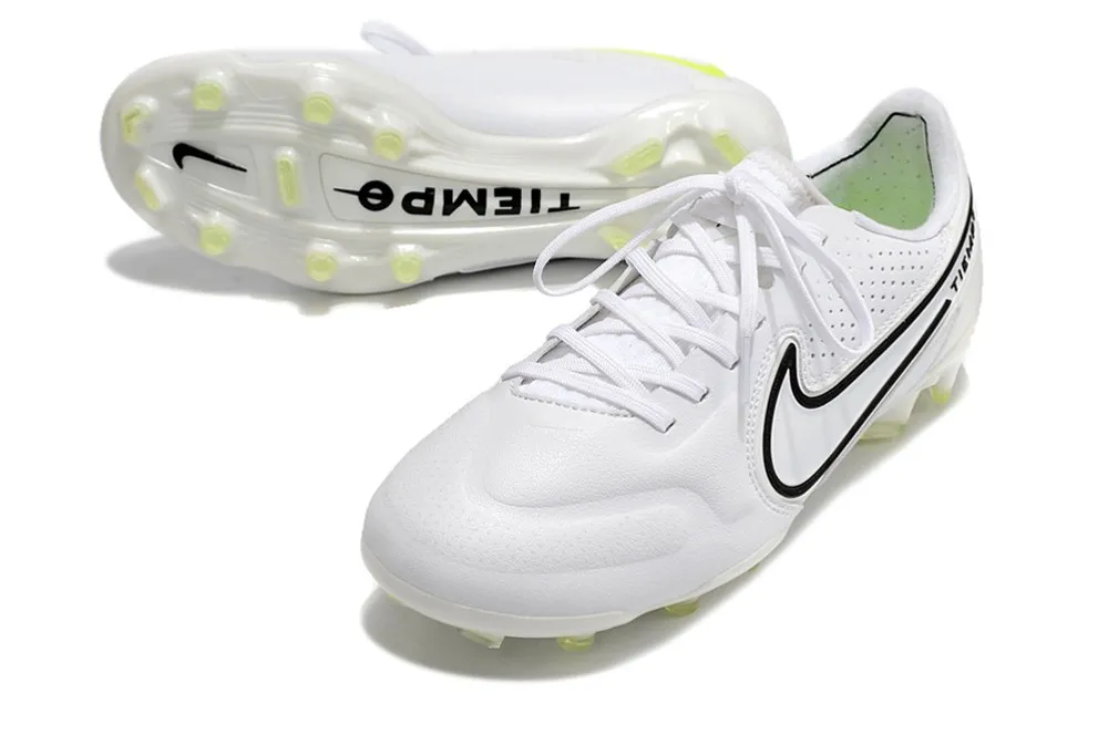 Nike Tiempo Legend 9 Elite FG - White/Black Blue/Volt