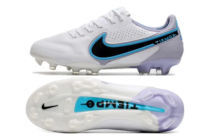 Nike Tiempo Legend 9 Elite FG - White/Black/Blue