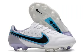 Nike Tiempo Legend 9 Elite FG - White/Black/Blue