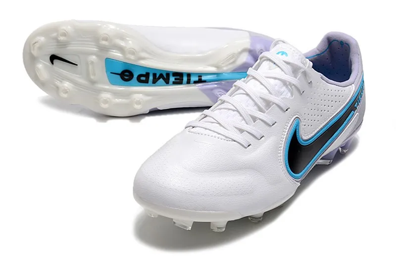 Nike Tiempo Legend 9 Elite FG - White/Black/Blue