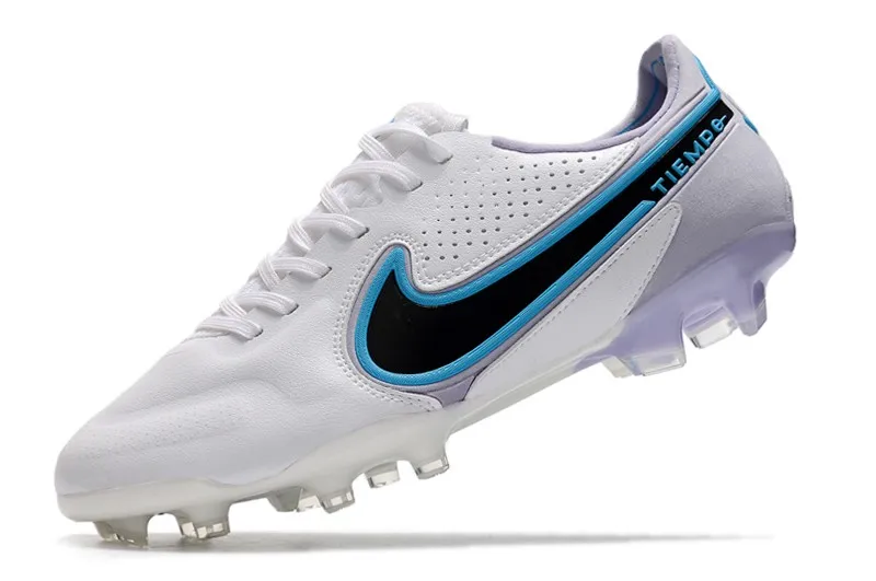 Nike Tiempo Legend 9 Elite FG - White/Black/Blue