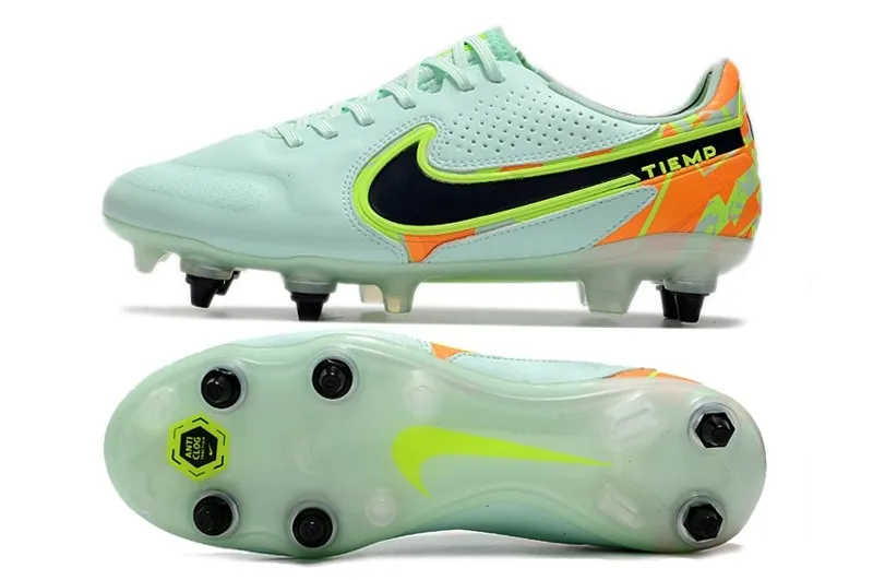 Nike Tiempo Legend 9 Elite SG Bonded Pack - Barely Green/Blackened Blue/Orange