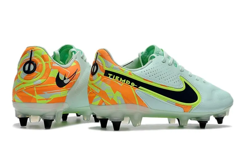 Nike Tiempo Legend 9 Elite SG Bonded Pack - Barely Green/Blackened Blue/Orange