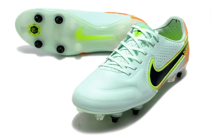 Nike Tiempo Legend 9 Elite SG Bonded Pack - Barely Green/Blackened Blue/Orange