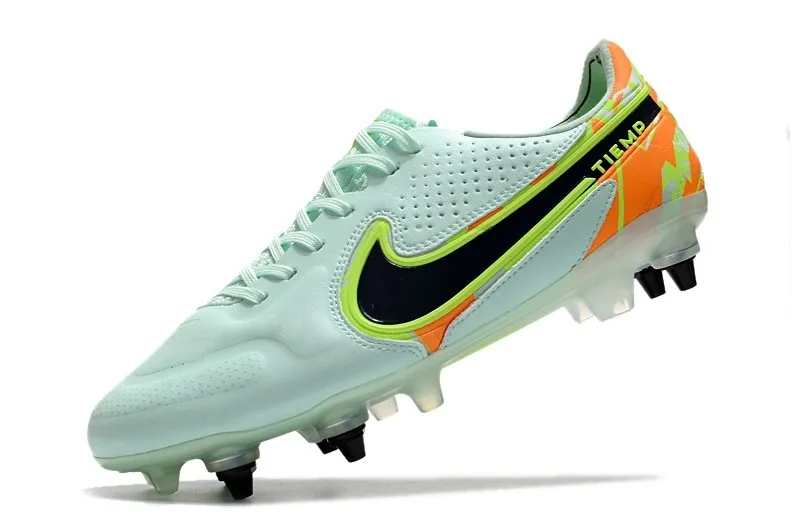 Nike Tiempo Legend 9 Elite SG Bonded Pack - Barely Green/Blackened Blue/Orange