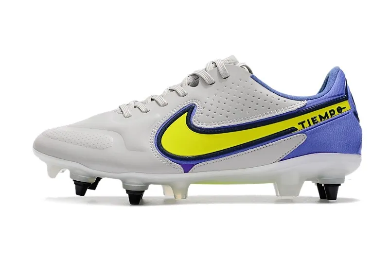 Nike Tiempo Legend 9 Elite SG Recharge Pack - Grey Fog/Volt/Sapphire/Blue