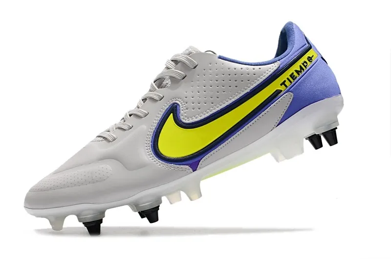 Nike Tiempo Legend 9 Elite SG Recharge Pack - Grey Fog/Volt/Sapphire/Blue