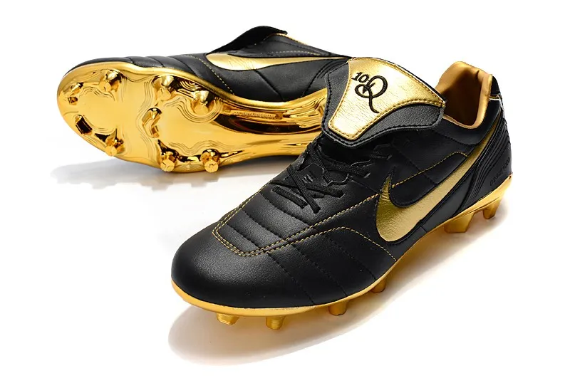 Nike Tiempo Legend VII R10 Elite FG - Black/Gold