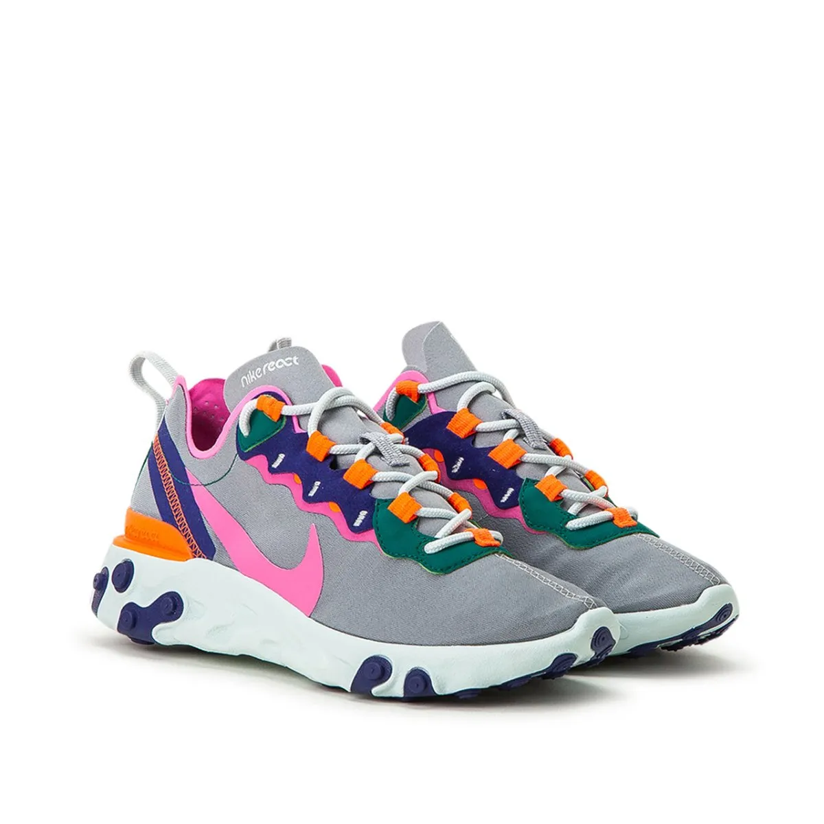 Nike WMNS React Element 55 (Grey / Fuchsia)