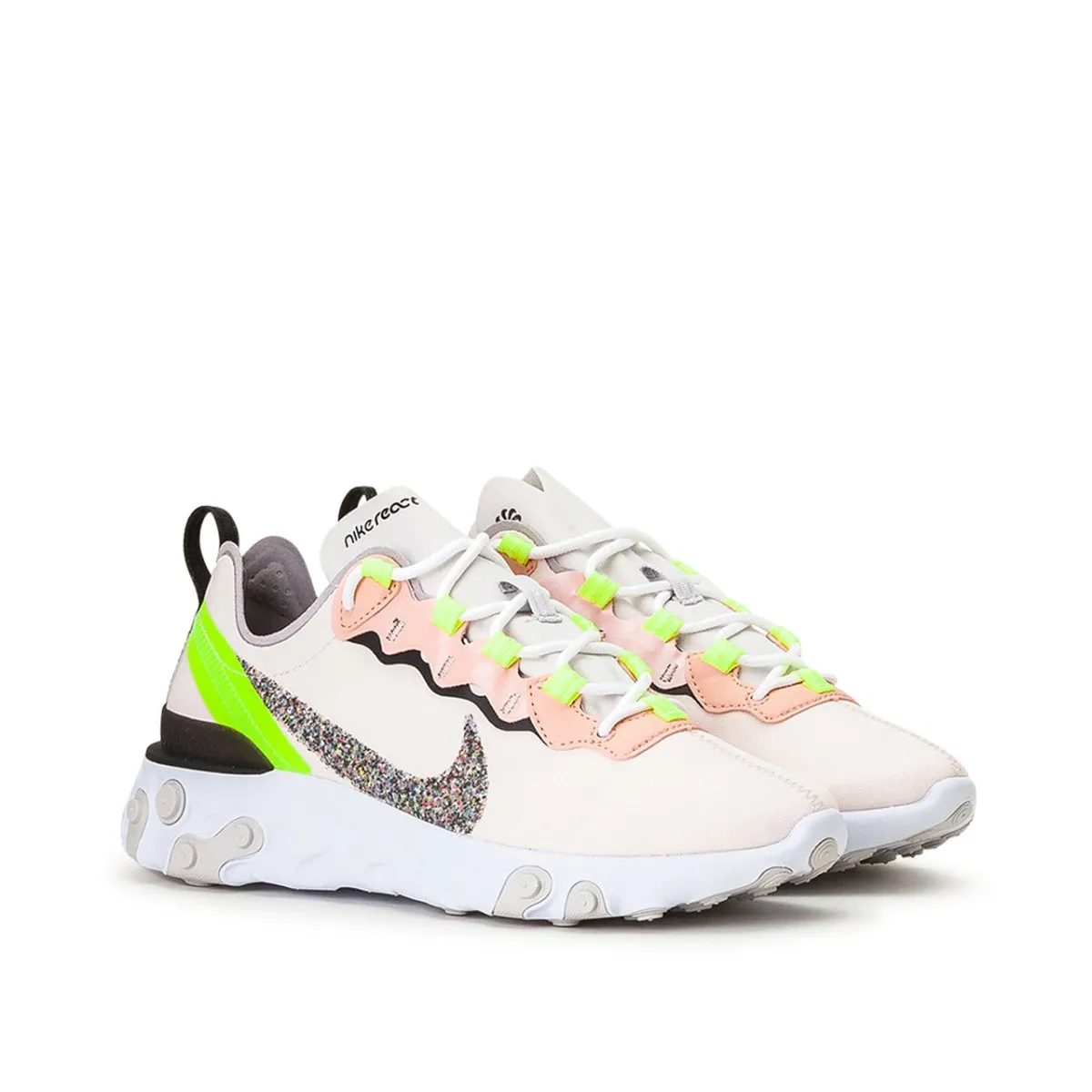 Nike WMNS React Element 55 Premium (Pink / Yellow)