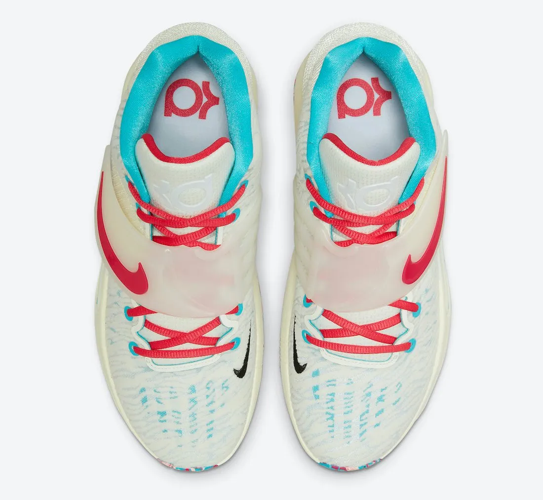 Nike Zoom KD 14 EP Cashmere White Turquoise Blue Multi-Color CZ0170-700