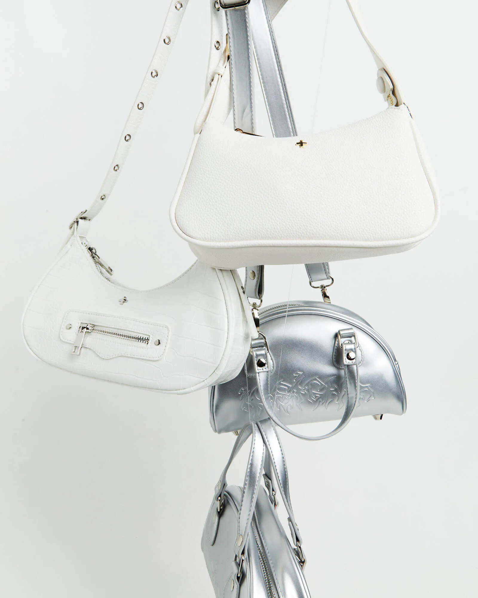 Peta + Jain Gabi Shoulder Bag White Pebble