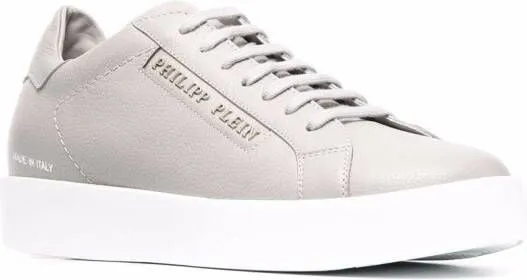 Philipp Plein side logo-plaque sneakers Grey