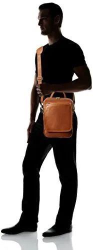 Piel Leather Traveler's Carry-All Bag, Saddle, One Size