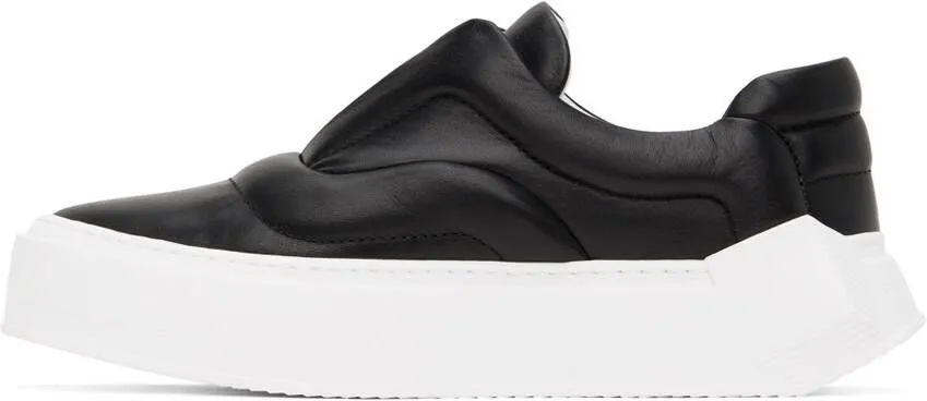 Pierre Hardy Black Skate Cubix Leather Sneakers