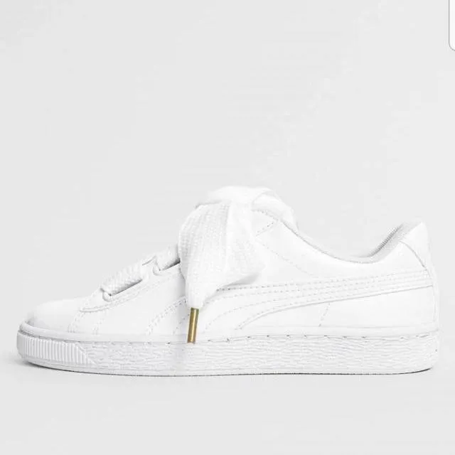 Puma basket heart patent sneakers