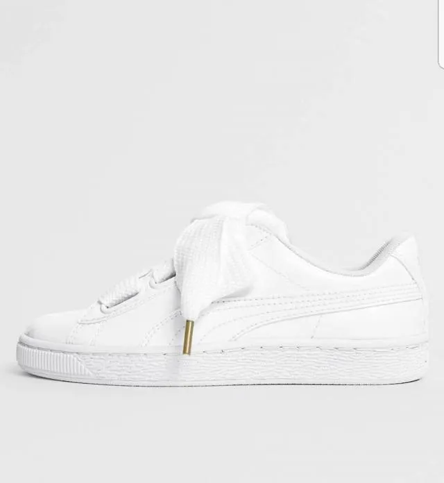 Puma basket heart patent sneakers