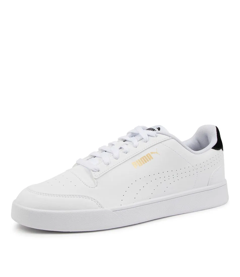 PUMA Shuffle Perf Wht-blk-gold