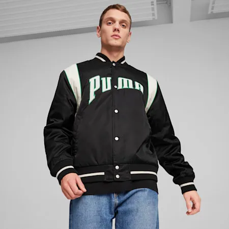 PUMA TEAM Unisex Varsity Jacket | PUMA Black | PUMA Shop All Puma | PUMA 