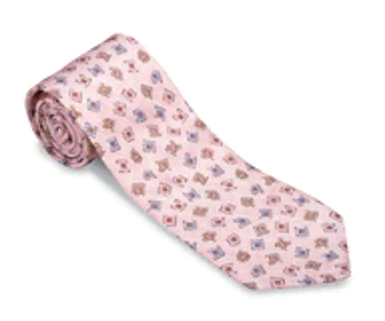 R. Hanauer Pink Brinkley Medallions Necktie