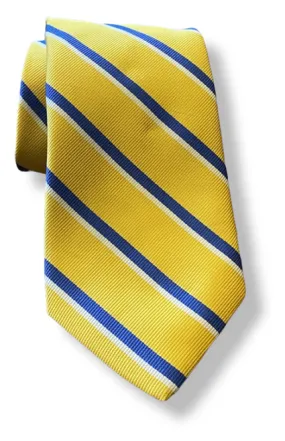 R. Hanauer Roma Stripes Necktie: Yellow