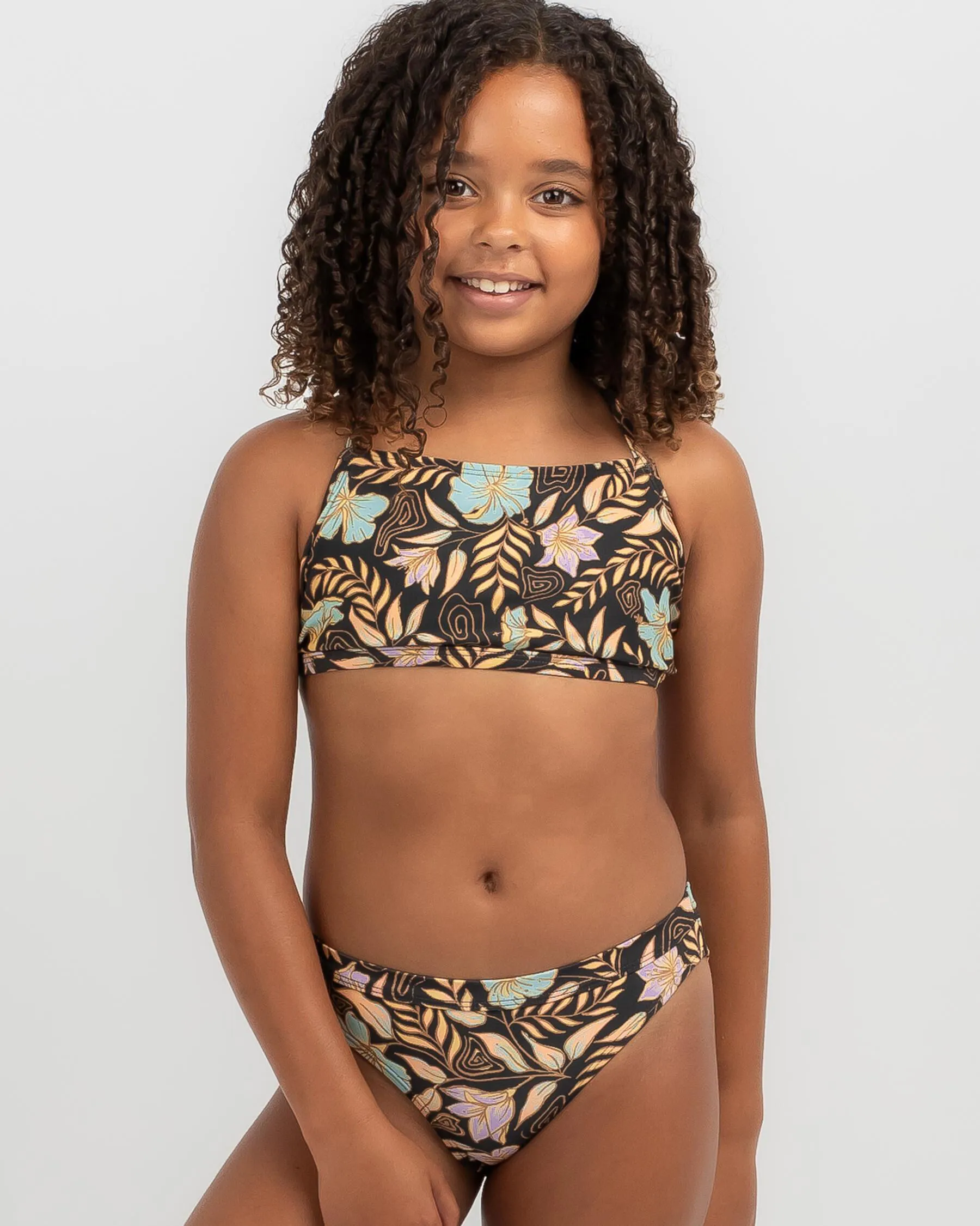 Rip Curl Girls' Tropics 3 Piece Rash Vest Set