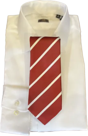 Robert Jensen Crimson College Stripe Necktie