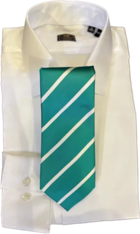 Robert Jensen Seafoam College Stripe Necktie