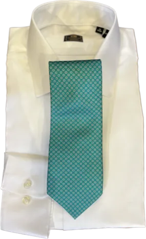 Robert Jensen Teal with Micro Medallion Necktie