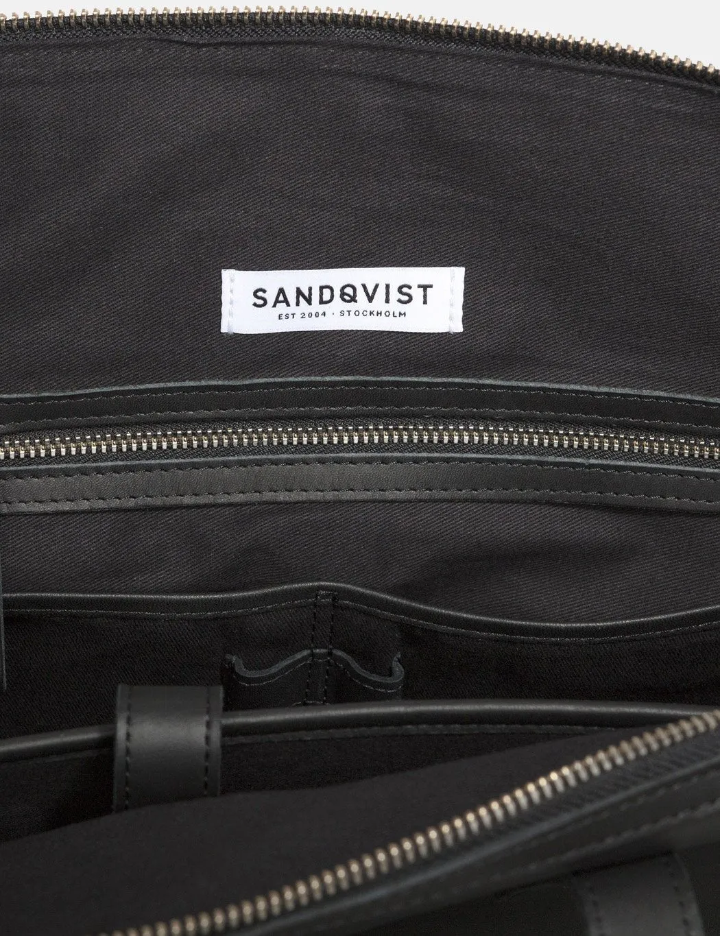 Sandqvist Damien Weekend Bag (Leather) - Black