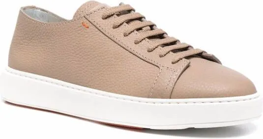 Santoni platform-sole sneakers Neutrals