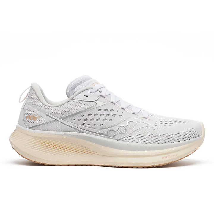 Saucony Women's Ride 17, Pearl & White