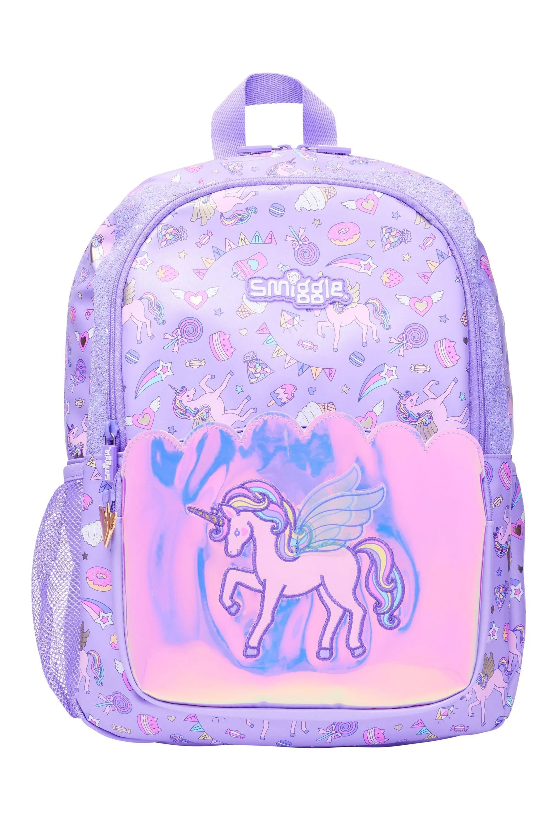 Smiggle Purple Fun Fair Classic Backpack