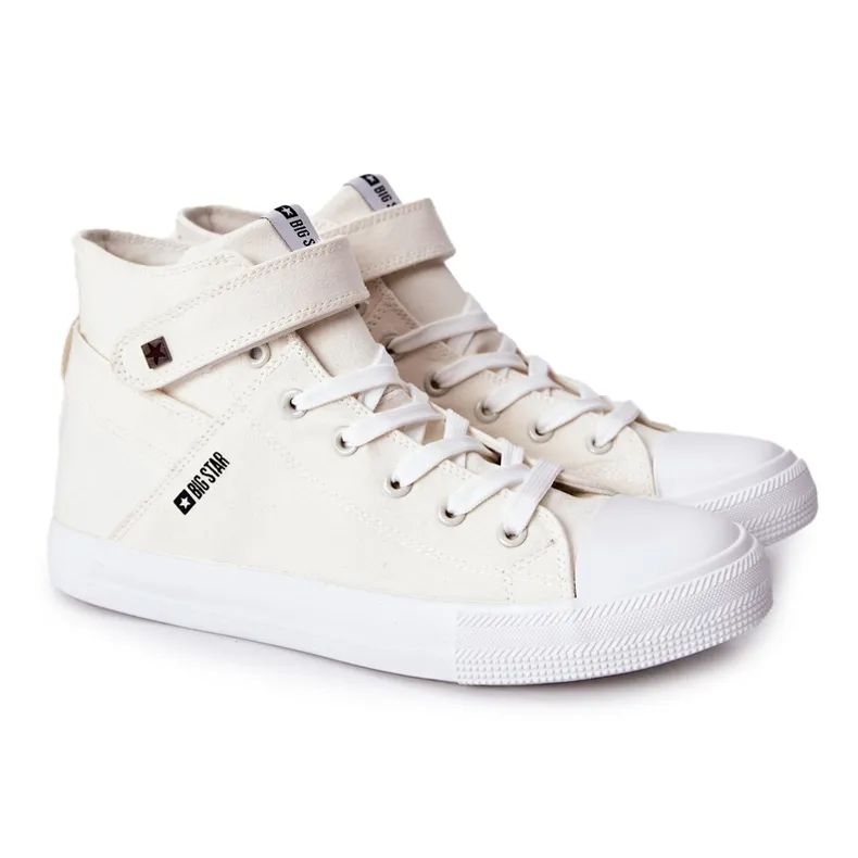 Sneakers High Big Star FF174140 White ecru