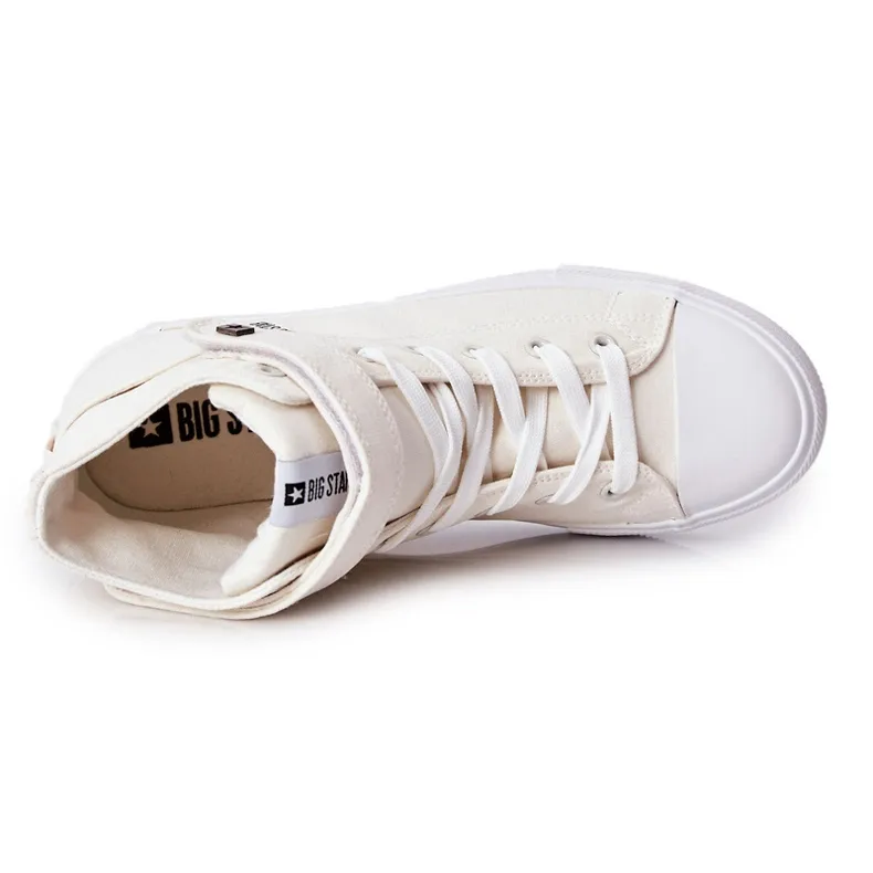 Sneakers High Big Star FF174140 White ecru