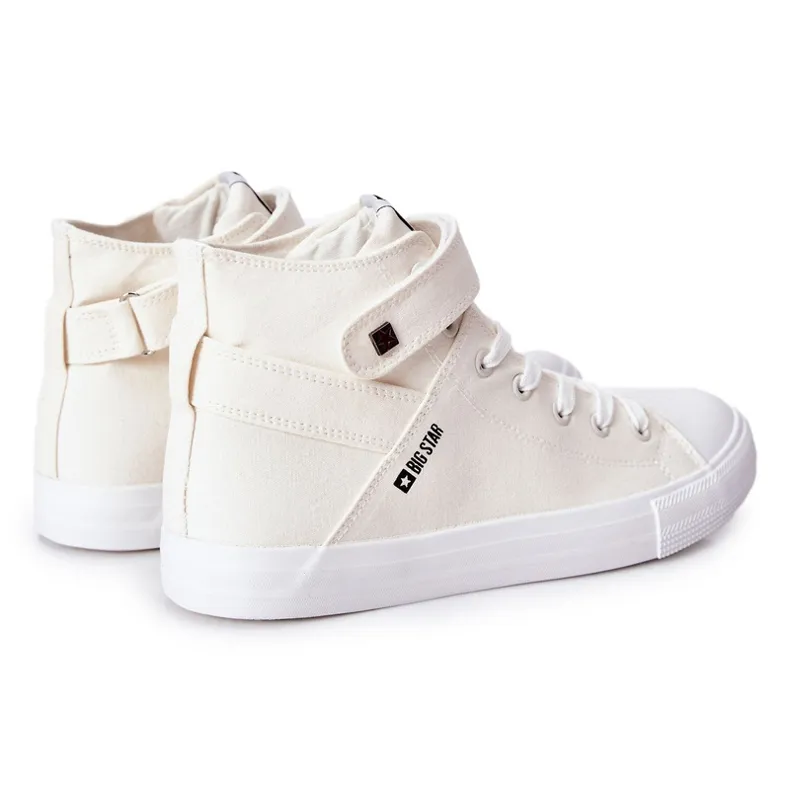 Sneakers High Big Star FF174140 White ecru