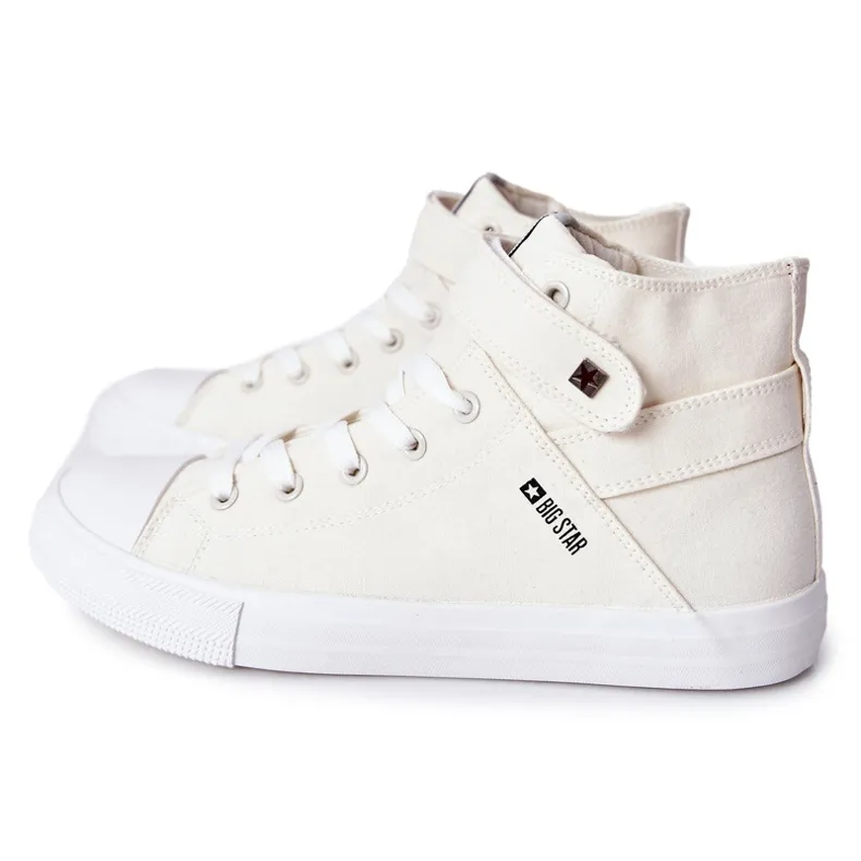 Sneakers High Big Star FF174140 White ecru