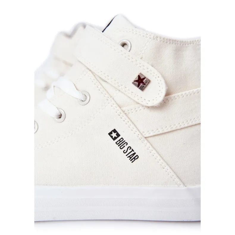 Sneakers High Big Star FF174140 White ecru