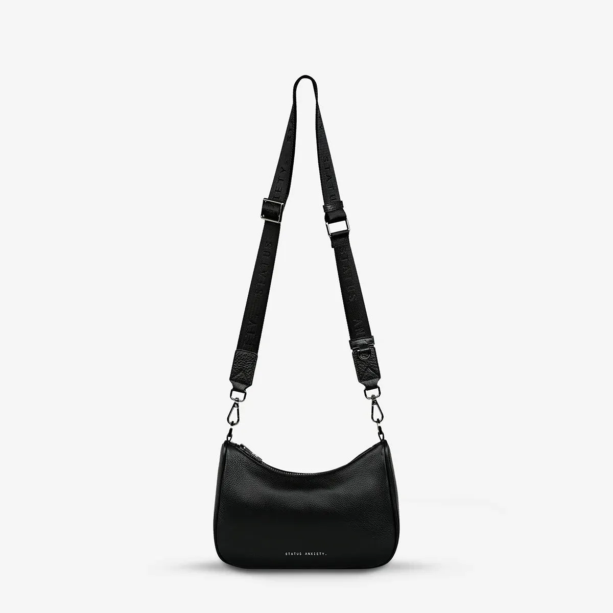 STATUS ANXIETY Womens Look Both Ways Leather Bag Black