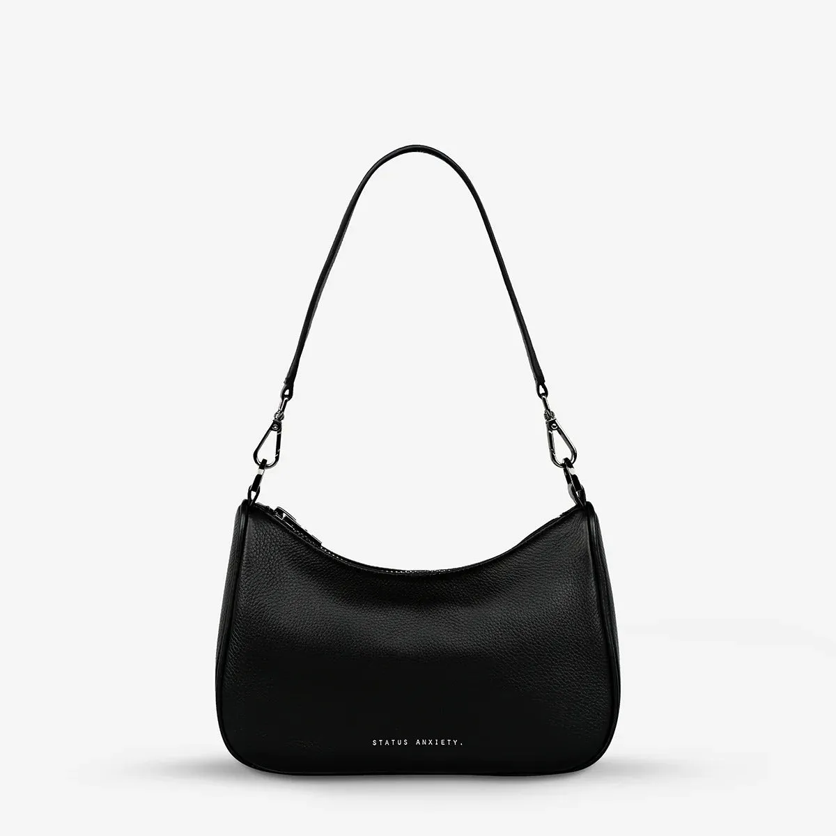 STATUS ANXIETY Womens Look Both Ways Leather Bag Black