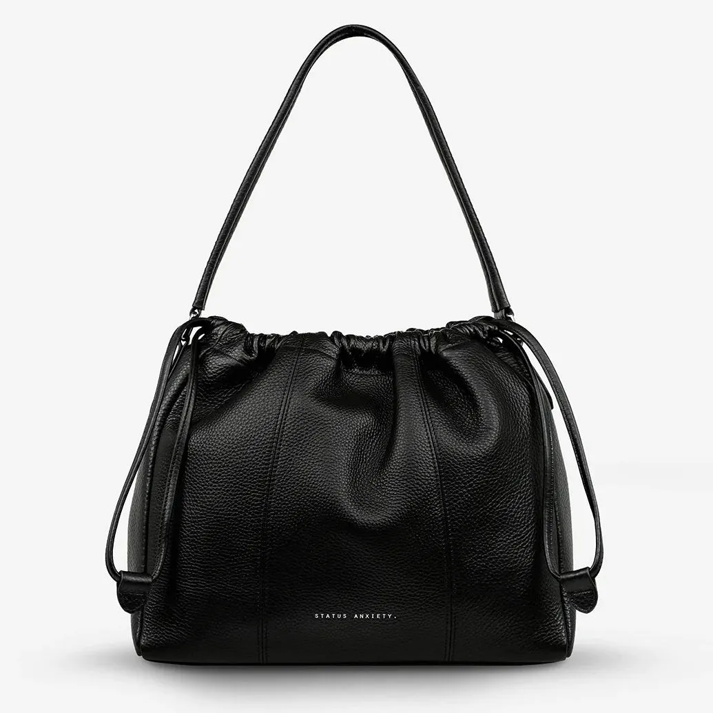 STATUS ANXIETY Womens Point Of No Return Leather Bag Black