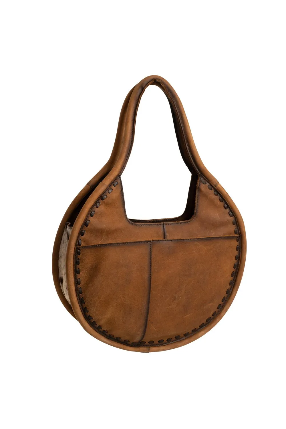 STS Ranchwear Womens Dolly Cowhide/Tan Leather Handbag Bag