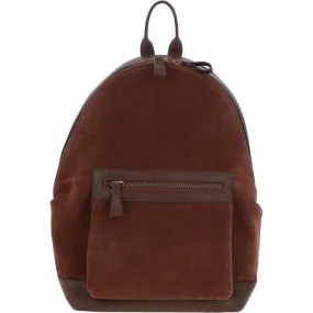 Suede and Leather Luxury Backpack Tan : Tucker