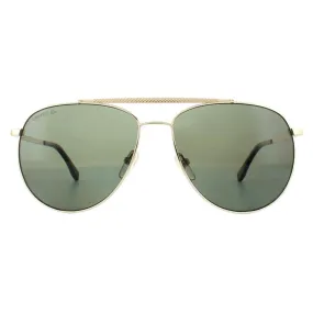 Sunglasses | Aviator Gold Dark Green Polarized L177SP Sunglasses | Lacoste